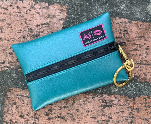 Makeup Junkie Bags - Blue Flourite Mirco