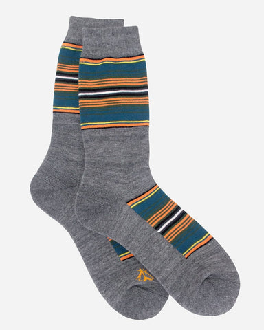 National Park Stripe Crew Socks - Olympic